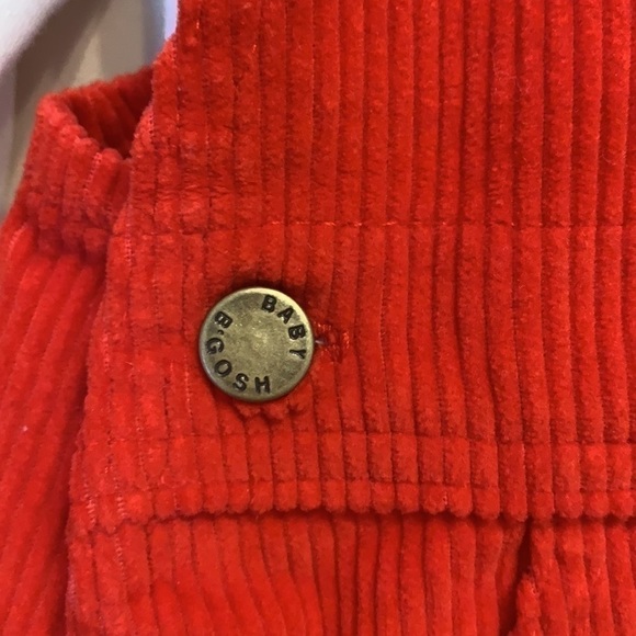 Vintage OshKosh B’gosh Baby B’gosh Red Cord Overall Set NWT - Picture 13 of 13